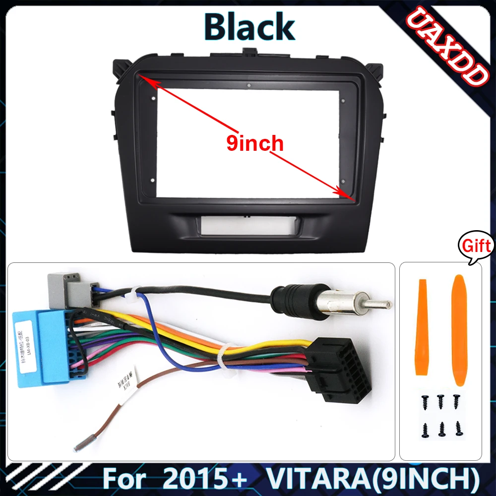Автомобильная рамка для радиоприемника для SUZUKI VITARA 2005-2022, 9-дюймовая стереопанель, жгут проводов, адаптер кабеля питания, декодер Canbus
Автомобильная рамка для радиоприемника для SUZUKI VITARA 2005-2022, 9-дюймовая стереопанель, жгут проводов, адаптер кабеля питания, декодер Canbus