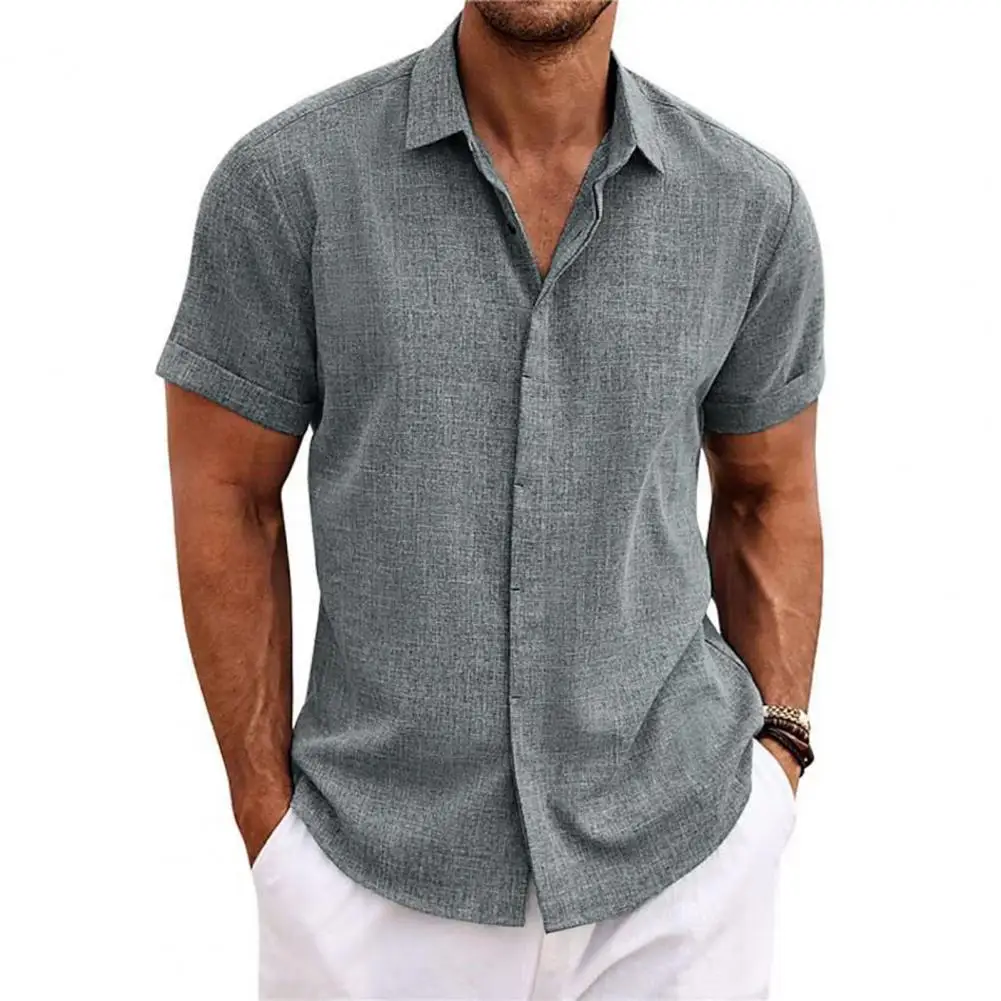 Loose Fit Men Shirt Stylish Men's Lapel Short Sleeve Shirt Solid Color Loose Fit Casual Thin Tops for A Fashionable Wardrobe Men
Loose Fit Men Shirt Stylish Men's Lapel Short Sleeve Shirt Solid Color Loose Fit Casual Thin Tops for A Fashionable Wardrobe Men