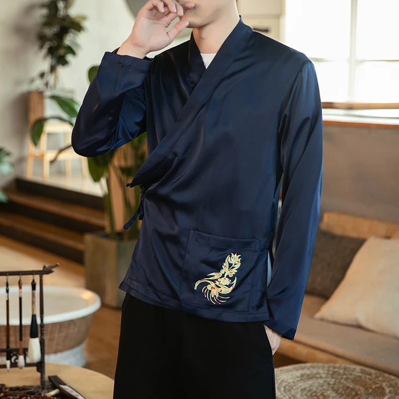 Kimono Japanese Style Men's Embroidered Hanfu Top Large Size Tea Clothes Coat Tang Suit T-shirt Japan Harajuku Yukata Cardigan
Kimono Japanese Style Men's Embroidered Hanfu Top Large Size Tea Clothes Coat Tang Suit T-shirt Japan Harajuku Yukata Cardigan