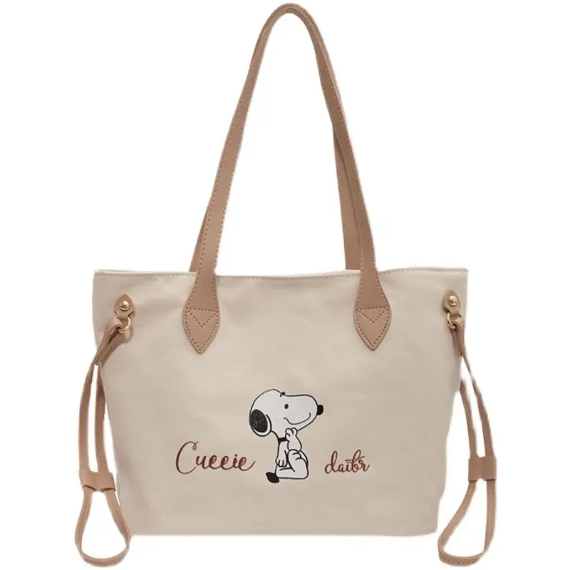 New Snoopy Tote Bag Kawaii Cartoon Fashion Large Capacity Handbag Cute Girl One Shoulder Canvas Shopping Bag
New Snoopy Tote Bag Kawaii Cartoon Fashion Large Capacity Handbag Cute Girl One Shoulder Canvas Shopping Bag