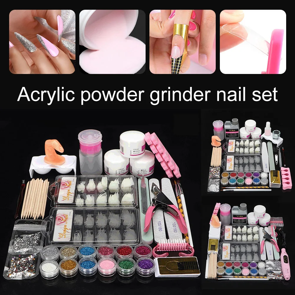 Nail Acrylic Powder Set Complete Nail Extensions Kit Manicure Tools DIY Nail Art Decorations Manicure Tool Set for Home Salon
Nail Acrylic Powder Set Complete Nail Extensions Kit Manicure Tools DIY Nail Art Decorations Manicure Tool Set for Home Salon