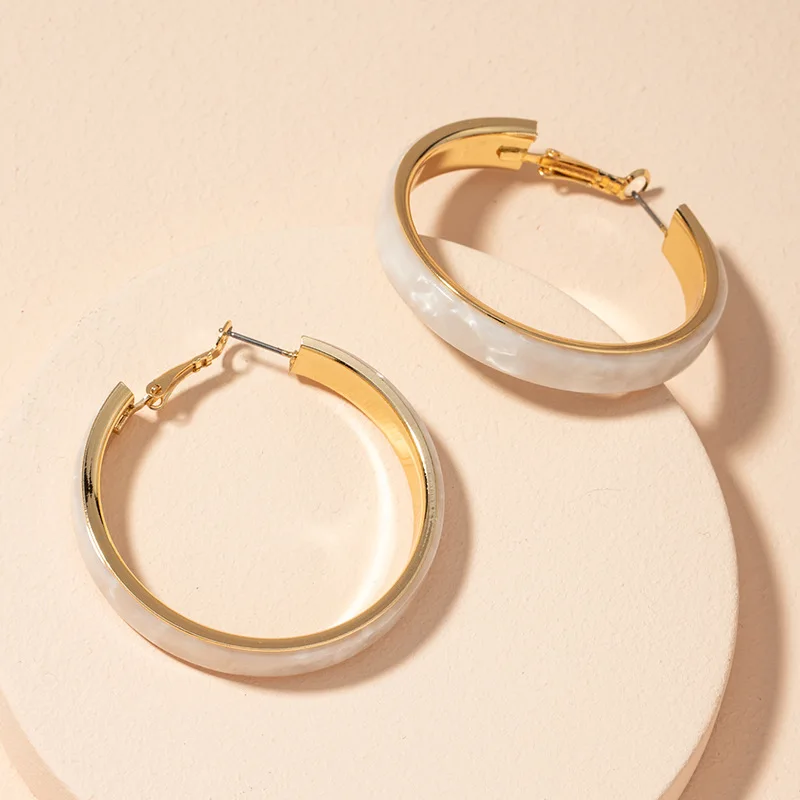 Statement New Minimalist Metal Large Circle Geometric Round C Shape Hoop Earrings for Women Pink Marble Fashion Jewelry GIfts
Statement New Minimalist Metal Large Circle Geometric Round C Shape Hoop Earrings for Women Pink Marble Fashion Jewelry GIfts
