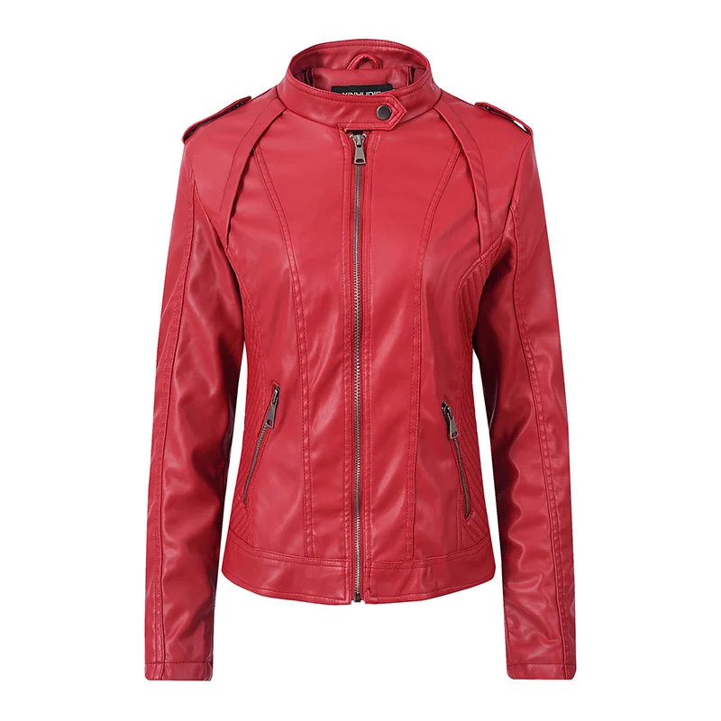 Dropshipping New Autumn Winter Leather Jackets Women's Slim Stand Collar Short PU Leather Jacket Tops Zippers Motorcycle Coats
Dropshipping New Autumn Winter Leather Jackets Women's Slim Stand Collar Short PU Leather Jacket Tops Zippers Motorcycle Coats