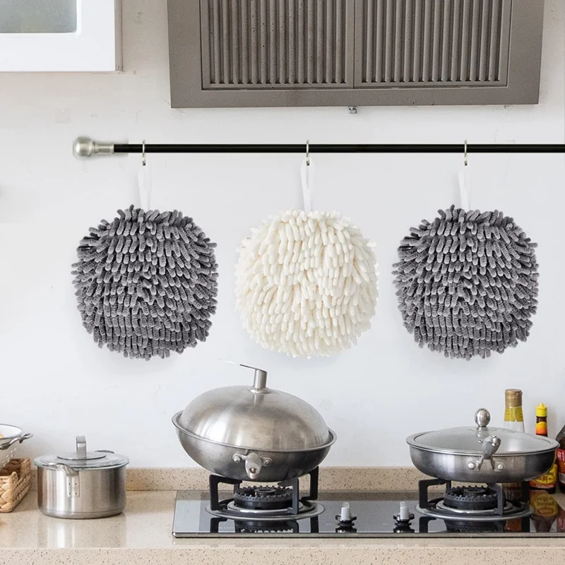 4 Pieces Chenille Hanging Hand Towels Hanging Absorbent Soft Hand Bath Towel Fuzzy Ball Hand Towel
4 Pieces Chenille Hanging Hand Towels Hanging Absorbent Soft Hand Bath Towel Fuzzy Ball Hand Towel