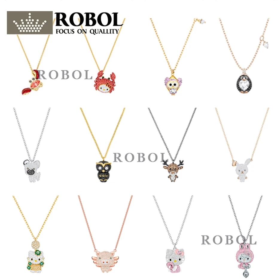SwaXL005 l Ladies Cute Katie Cat Crab Penguin Pig Monkey DIY Animal Necklace Jewelry Wholesale 5412367
SwaXL005 l Ladies Cute Katie Cat Crab Penguin Pig Monkey DIY Animal Necklace Jewelry Wholesale 5412367