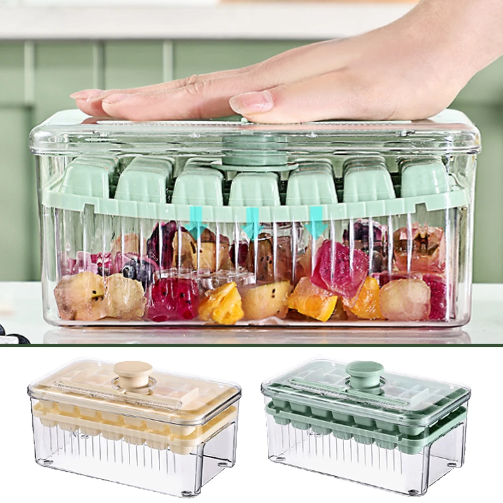 Summer Ice Cube Mold 27 Cubes Press Type Square Ice Mold Storage Box With Lid Ice Cube Cool DIY Fruits Home Bar Parties Office
Summer Ice Cube Mold 27 Cubes Press Type Square Ice Mold Storage Box With Lid Ice Cube Cool DIY Fruits Home Bar Parties Office