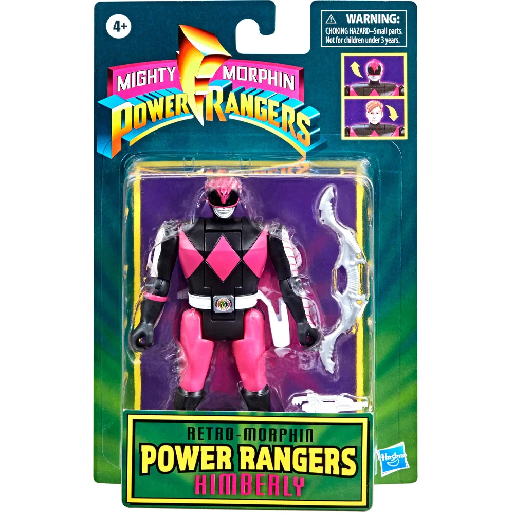 

Original Hasbro Power Rangers Retro-Morphin Ranger Slayer Kimberly Action Figure Collectible Model Toy Gift for Kids