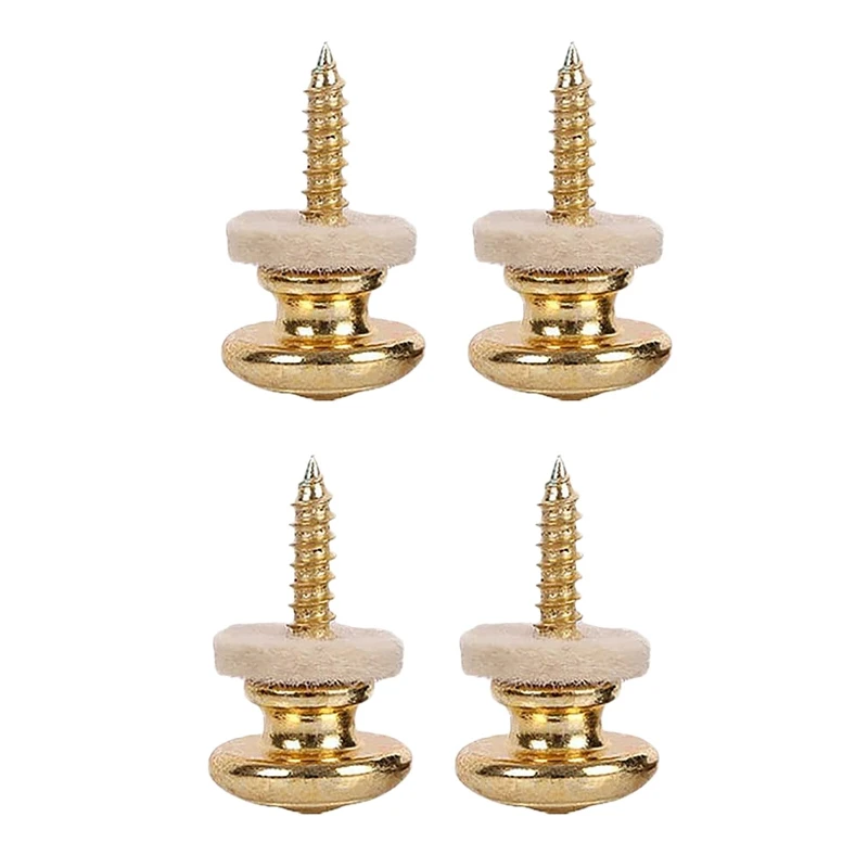 4PCS Wool Copper Guitar Strap Lock Locking Pegs Pins Mushroom Shape End Button For Acoustic Electric Bass Guitar
4PCS Wool Copper Guitar Strap Lock Locking Pegs Pins Mushroom Shape End Button For Acoustic Electric Bass Guitar