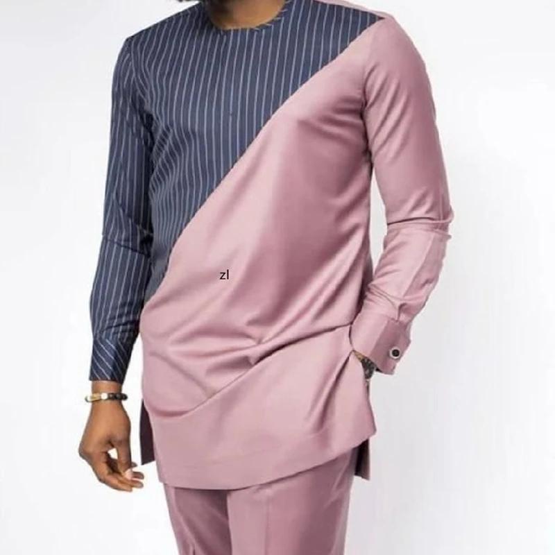 Men's Sweatshirt Set Men's Striped Shirt and Men's Pants 2-piece Set Summer Men's Set African Men's Clothing Striped Coordinates
Men's Sweatshirt Set Men's Striped Shirt and Men's Pants 2-piece Set Summer Men's Set African Men's Clothing Striped Coordinates