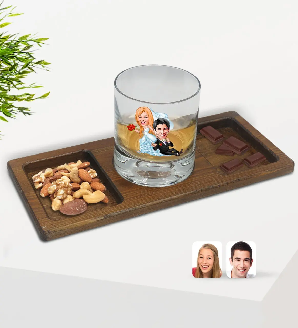 Personalized Maried Karikatürlü Whisky Cup and Natural Solid Wood Rectangle Presentation Tabağı Confectionary Gift Seti-2
Personalized Maried Karikatürlü Whisky Cup and Natural Solid Wood Rectangle Presentation Tabağı Confectionary Gift Seti-2