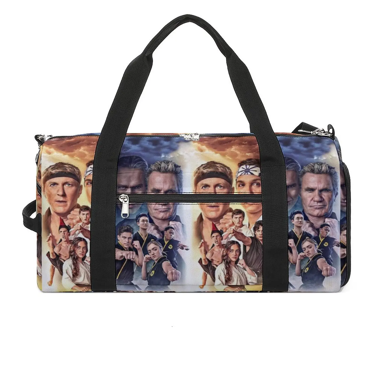 Cobra Kai Season Four Sports Bags Film Travel Training Gym Bag with Shoes Colorful Handbags Female Pattern Weekend Fitness Bag
Cobra Kai Season Four Sports Bags Film Travel Training Gym Bag with Shoes Colorful Handbags Female Pattern Weekend Fitness Bag