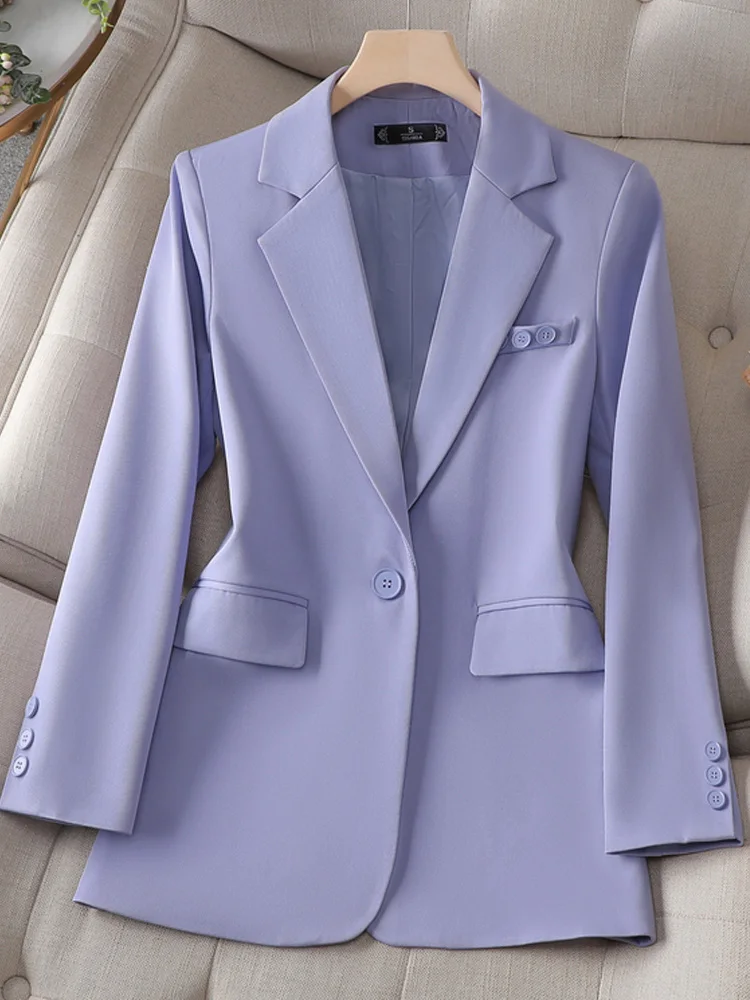 

Свободные блейзеры Yibaka для женщин, мода 2023, офисные женские двубортные пальто с длинным рукавом, повседневная куртка с отложным воротником