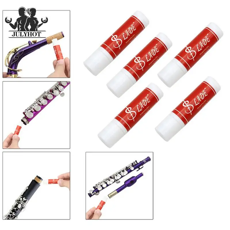 

5Pcs Tubes Cork Grease For Clarinet Saxophone Flute Oboe Reed Accessories Lubricate Protect Musical Instruments