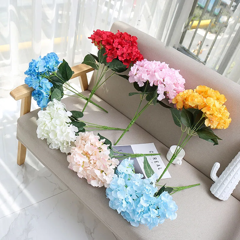 Big five-fork hydrangea bunch wedding small ornaments simulation flower simulation plant artificial flower silk flower
Big five-fork hydrangea bunch wedding small ornaments simulation flower simulation plant artificial flower silk flower