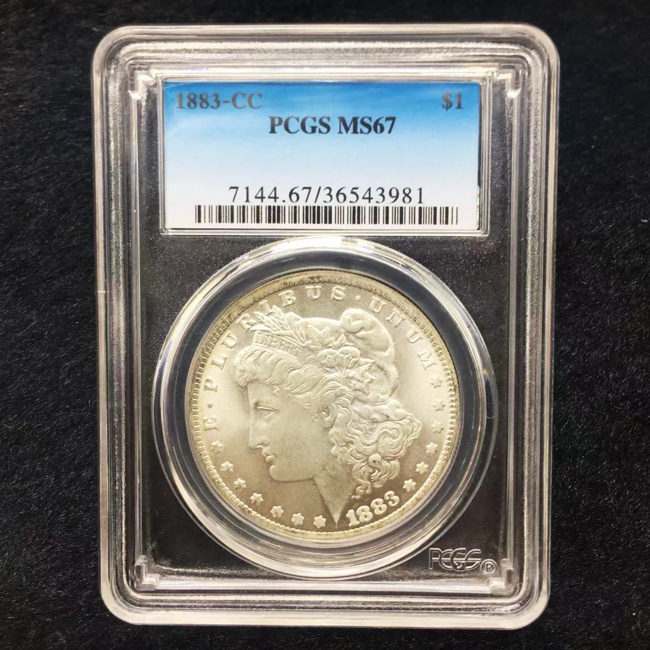 1883-CC USA Morgan Dollar Coin Rating Coins Sealed in Box,High Quality Collectibles Graded Coins Holder PCGS MS67
1883-CC USA Morgan Dollar Coin Rating Coins Sealed in Box,High Quality Collectibles Graded Coins Holder PCGS MS67