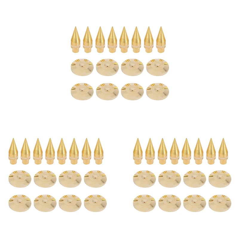 24 Pairs 6 X 36Mm Copper Speaker Spike Isolation Stand + Base Pad Feet Mat Speaker Isolation Speaker Isolation Pads
24 Pairs 6 X 36Mm Copper Speaker Spike Isolation Stand + Base Pad Feet Mat Speaker Isolation Speaker Isolation Pads
