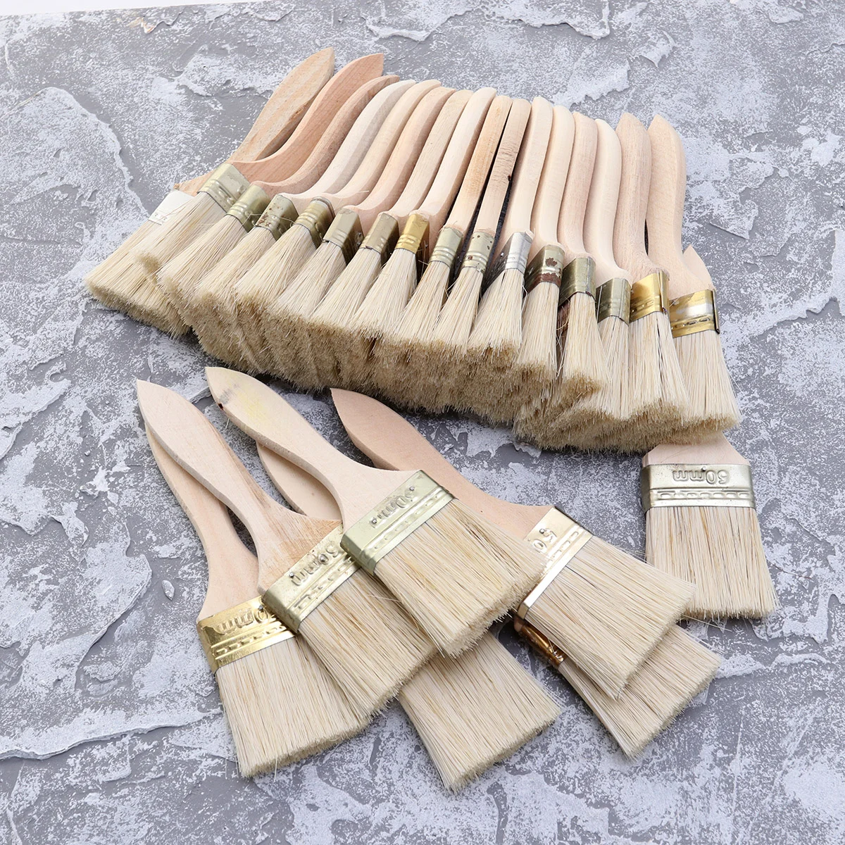 

23pcs Chip Brushes Professional Painting Brushes with Wooden Handle for Stains Varnishes Glues and Gesso