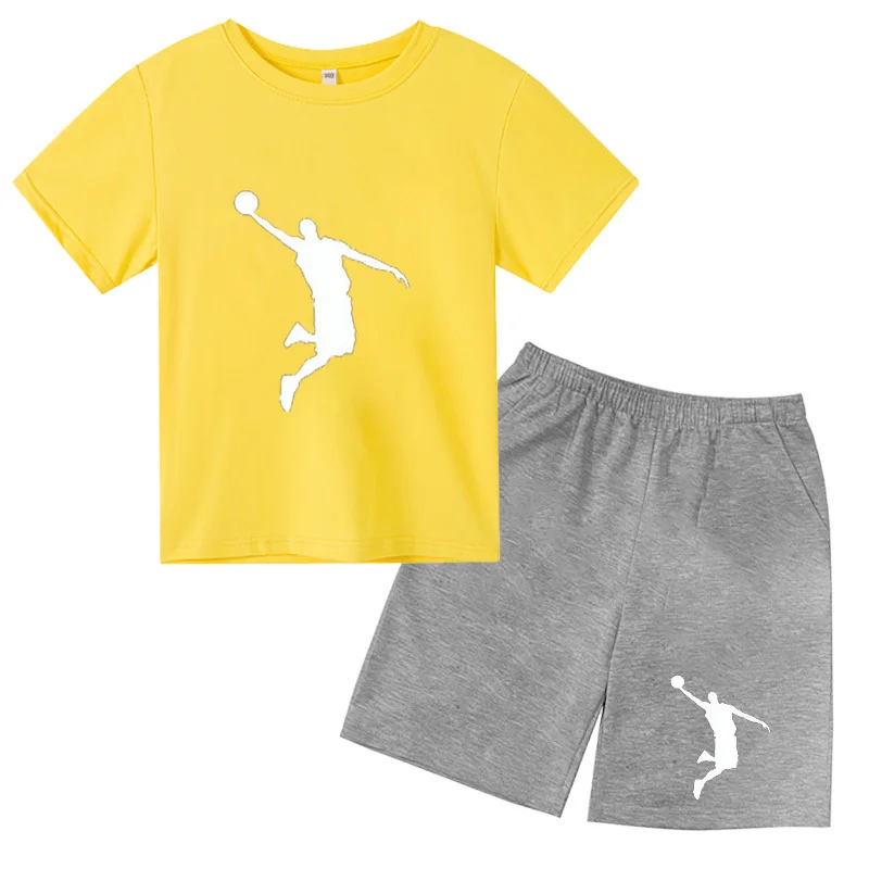 New Summer Basketball Team Printed Children's T-Shirt Suit Short Sleeve Shorts 2 Piece Set of Children's Sportswear Boys and Gir
New Summer Basketball Team Printed Children's T-Shirt Suit Short Sleeve Shorts 2 Piece Set of Children's Sportswear Boys and Gir