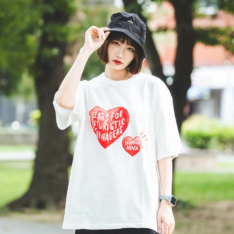 High Quality Comfort HUMAN MADE American Retro Do Old Love Pattern Printed Bamboo Cotton Short-sleeved T-shirt
High Quality Comfort HUMAN MADE American Retro Do Old Love Pattern Printed Bamboo Cotton Short-sleeved T-shirt