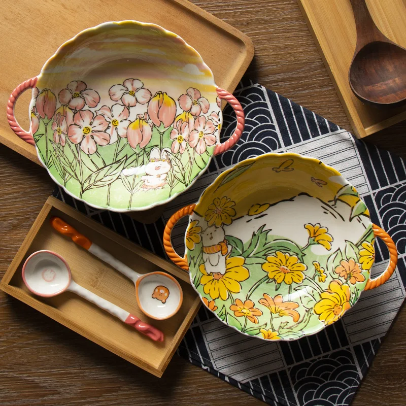 Binaural Soup Bowl Home Ceramic Noodle Bowl Ins Wind High Value Tableware Dinner Set Salad Bowl Ramen
Binaural Soup Bowl Home Ceramic Noodle Bowl Ins Wind High Value Tableware Dinner Set Salad Bowl Ramen