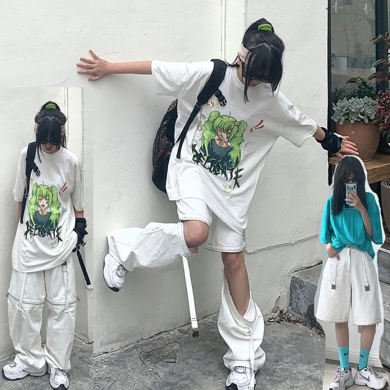 Hip Hop High Waist Cargo Pants Women Joggers Street Style Trousers Buckle Track Pants Detachable Zip Denim Wide-Leg Cargo Pants
Hip Hop High Waist Cargo Pants Women Joggers Street Style Trousers Buckle Track Pants Detachable Zip Denim Wide-Leg Cargo Pants