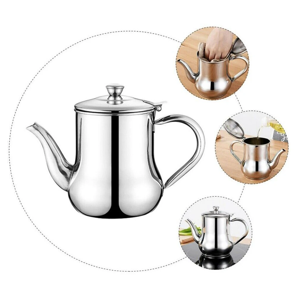 Stainless Steel Oil Pot Soy Sauce Pot Seasoning Pot Leak Proof Can Be Heated Kitchen Utensils Household Restaurants Rust Proof
Stainless Steel Oil Pot Soy Sauce Pot Seasoning Pot Leak Proof Can Be Heated Kitchen Utensils Household Restaurants Rust Proof