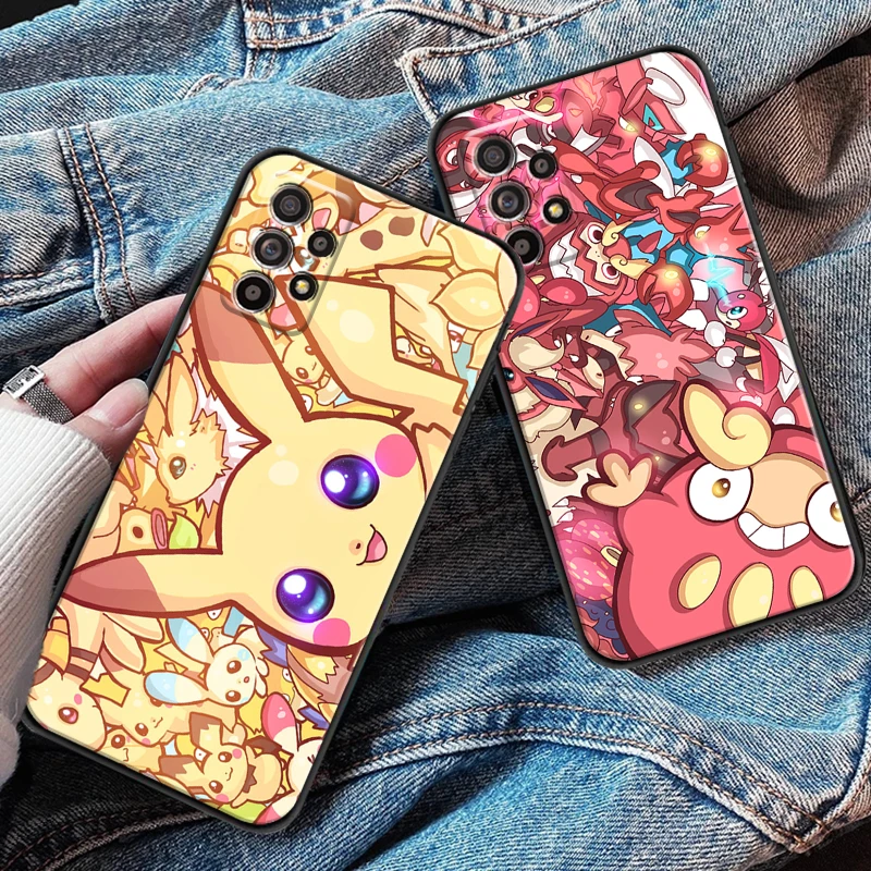 Pokemon Pikachu For Samsung S8 S9 Plus S10 S10E S20 S21 FE Lite Ultra Plus Phone Case Back Black Coque Liquid Silicon 
Pokemon Pikachu For Samsung S8 S9 Plus S10 S10E S20 S21 FE Lite Ultra Plus Phone Case Back Black Coque Liquid Silicon