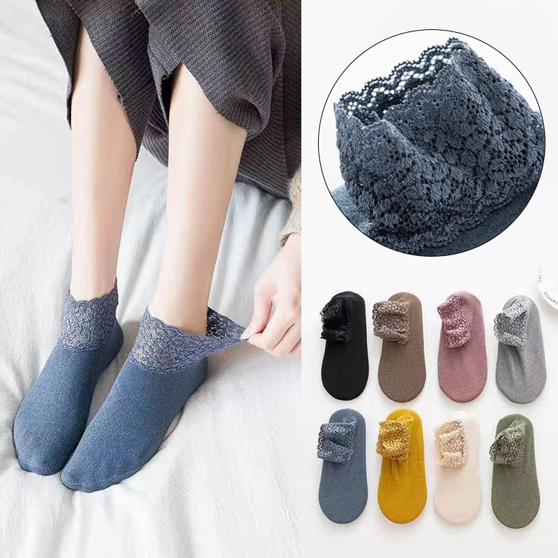 New Short Socks Ankle Socks Boat Socks Warmer Socks Sleep Socks Warmer No-slip Solid Color Lace Edge Fashion Laciness Stockings
New Short Socks Ankle Socks Boat Socks Warmer Socks Sleep Socks Warmer No-slip Solid Color Lace Edge Fashion Laciness Stockings