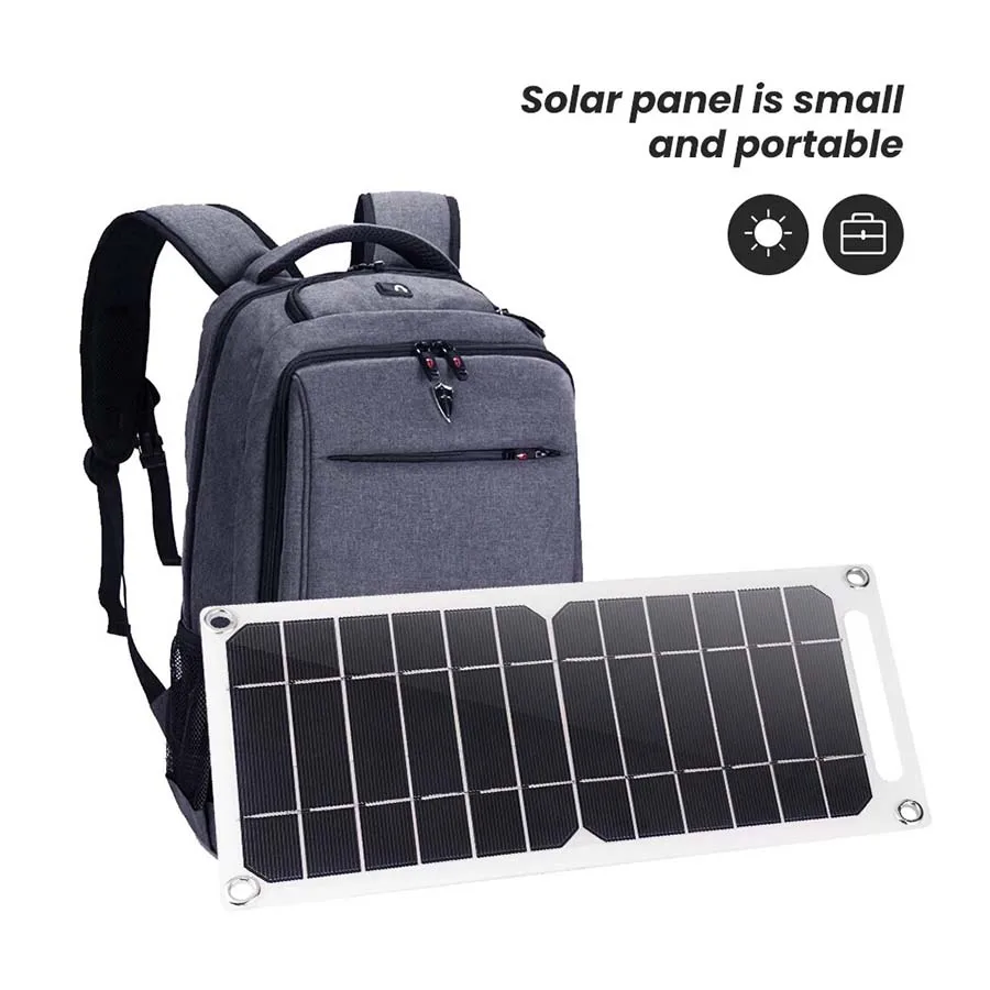 USB 5V High Power Solar Panel Outdoor Waterproof Hike Camping Portable Cells Power Bank Battery Solar Charger for Mobile Phone
USB 5V High Power Solar Panel Outdoor Waterproof Hike Camping Portable Cells Power Bank Battery Solar Charger for Mobile Phone