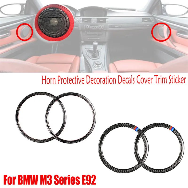For BMW E92 M3 2007-2013 Carbon Fiber Car Accessories Interior Parts Speaker Frame Ring Tweeters Bezel Trim Cover Sticker
For BMW E92 M3 2007-2013 Carbon Fiber Car Accessories Interior Parts Speaker Frame Ring Tweeters Bezel Trim Cover Sticker