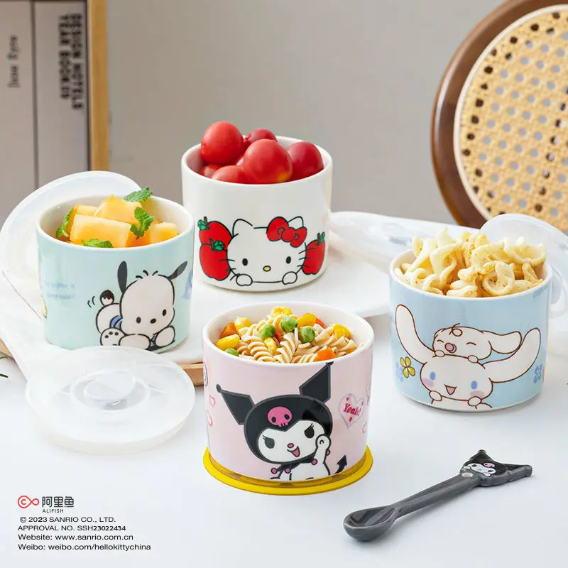 Милая мультяшная коробка Hello Kitty Bento Kawaii Sanrio миска для свежей еды, герметичная керамическая печь для разогрева, предназначенная для работы
Милая мультяшная коробка Hello Kitty Bento Kawaii Sanrio миска для свежей еды, герметичная керамическая печь для разогрева, предназначенная для работы