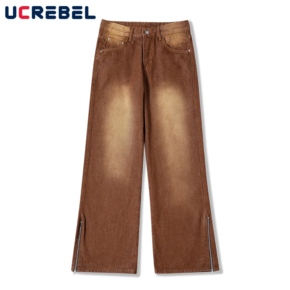 Gradient Jeans Mens High Street Baggy Denim Pants Streetwear Zipper Decoration Straight-leg Pants Casual Pants Trousers Men
Gradient Jeans Mens High Street Baggy Denim Pants Streetwear Zipper Decoration Straight-leg Pants Casual Pants Trousers Men