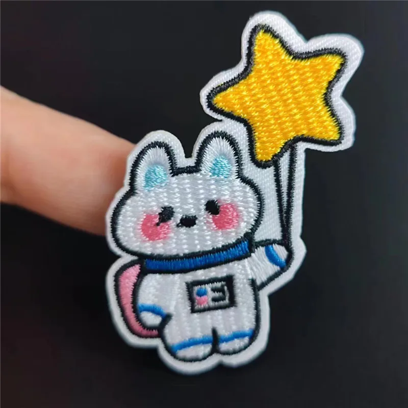 Embroidery Animal Patch Cute Rabbit Star Iron on Patch for clothing accessories Cute Style Pattern Logo Strange things Diy Gifts
Embroidery Animal Patch Cute Rabbit Star Iron on Patch for clothing accessories Cute Style Pattern Logo Strange things Diy Gifts