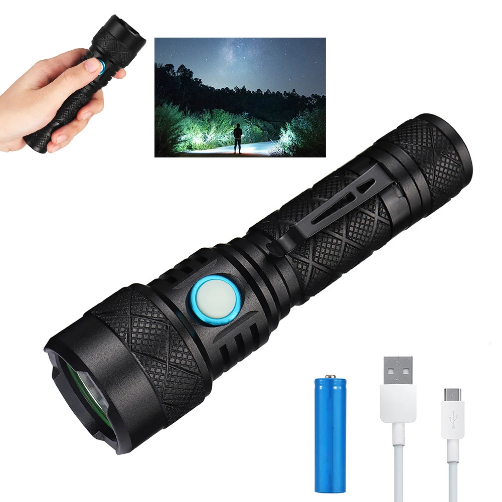 Powerful LED Flashlight Strong Bright Aluminum Alloy Portable Torch USB Rechargeable Outdoor Camping Tactical Flash Light New
Powerful LED Flashlight Strong Bright Aluminum Alloy Portable Torch USB Rechargeable Outdoor Camping Tactical Flash Light New