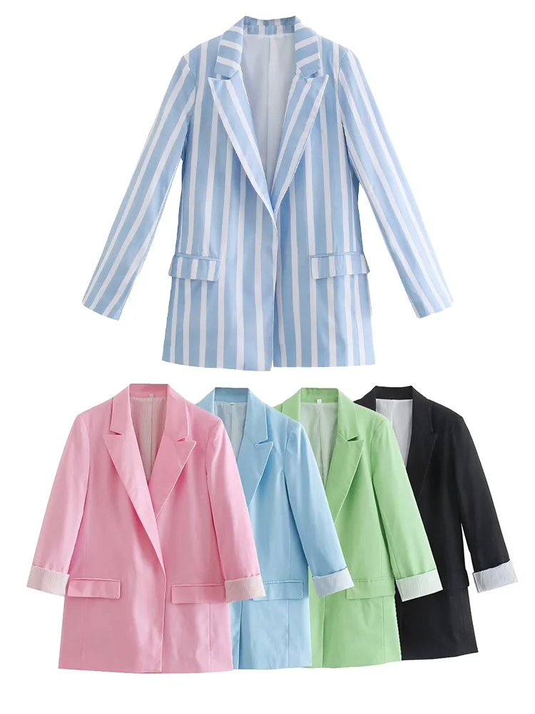 Women's Spring and Autumn New Thin Section Loose Versatile Can Roll Hemming Lady Temperament Suit Jacket Women's Small Suit
Women's Spring and Autumn New Thin Section Loose Versatile Can Roll Hemming Lady Temperament Suit Jacket Women's Small Suit