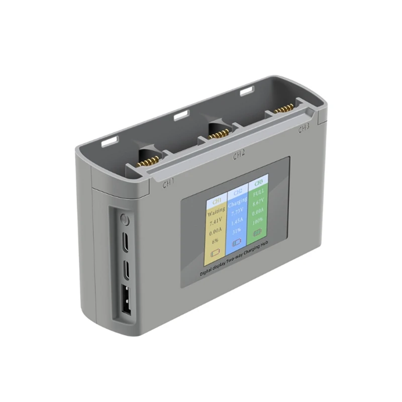 Two-Way Charging Hub Charge Multiple Batteries For DJI Mavic Mini SE/Mini 2 With Color LCD Digital Display Charger Easy To Use
Two-Way Charging Hub Charge Multiple Batteries For DJI Mavic Mini SE/Mini 2 With Color LCD Digital Display Charger Easy To Use