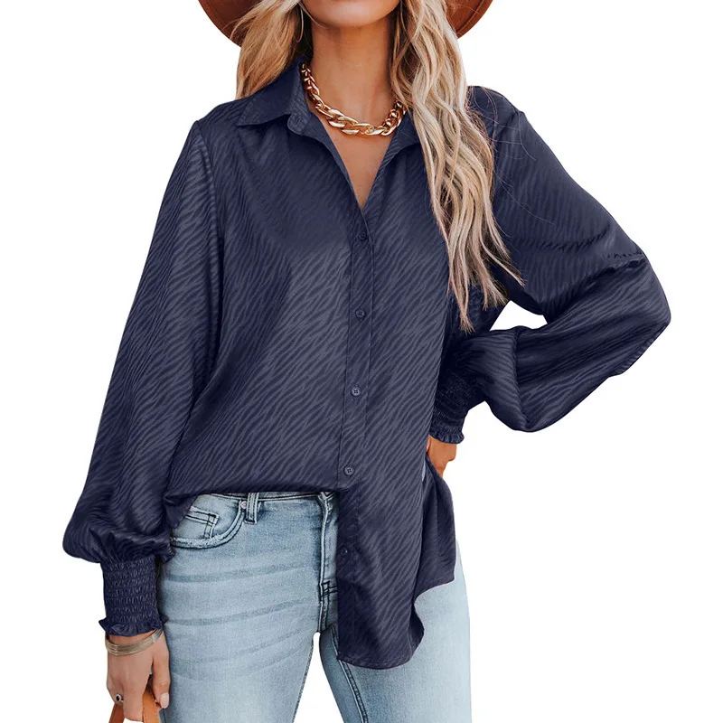 Women's New Zebra Polo Button Fashion Casual Loose Top Lantern Long Sleeve Shirt Women
Women's New Zebra Polo Button Fashion Casual Loose Top Lantern Long Sleeve Shirt Women