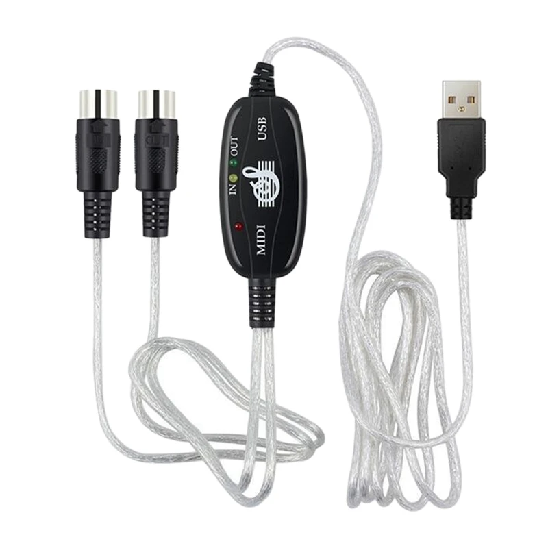 5-контактный кабель-преобразователь с USB на MIDI 2 в 1 для редактирования звуковых выходов ПК для фортепиано электронных музыкальных инструментов
5-контактный кабель-преобразователь с USB на MIDI 2 в 1 для редактирования звуковых выходов ПК для фортепиано электронных музыкальных инструментов
