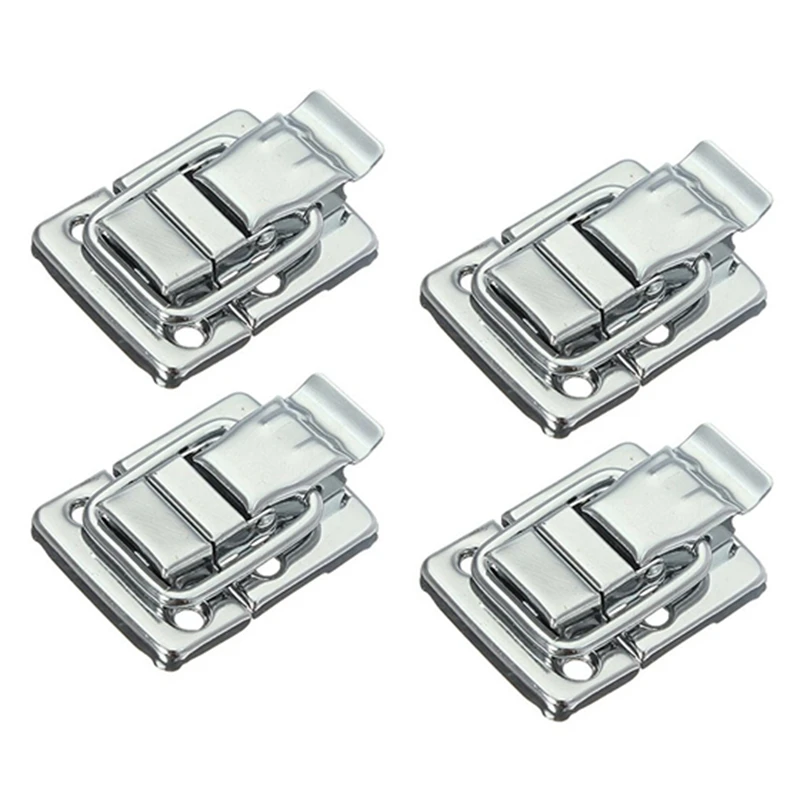 4X Metal Snap Finish Suitcase Suitcase Lock 30X43mm Silver 
4X Metal Snap Finish Suitcase Suitcase Lock 30X43mm Silver