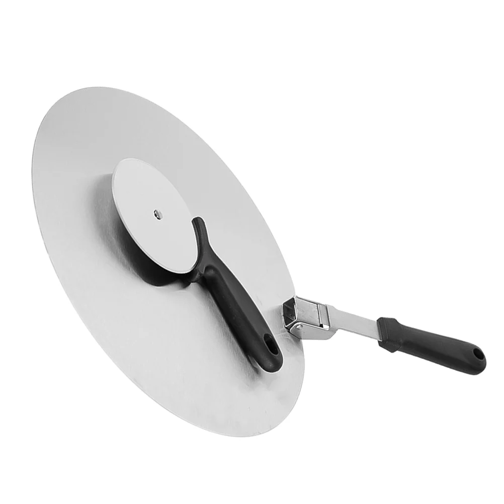 1 Set Stainless Steel Pizza Peel Transfer Spade with Pizza Cutter Wheel for Baking Pizza Bread
1 Set Stainless Steel Pizza Peel Transfer Spade with Pizza Cutter Wheel for Baking Pizza Bread
