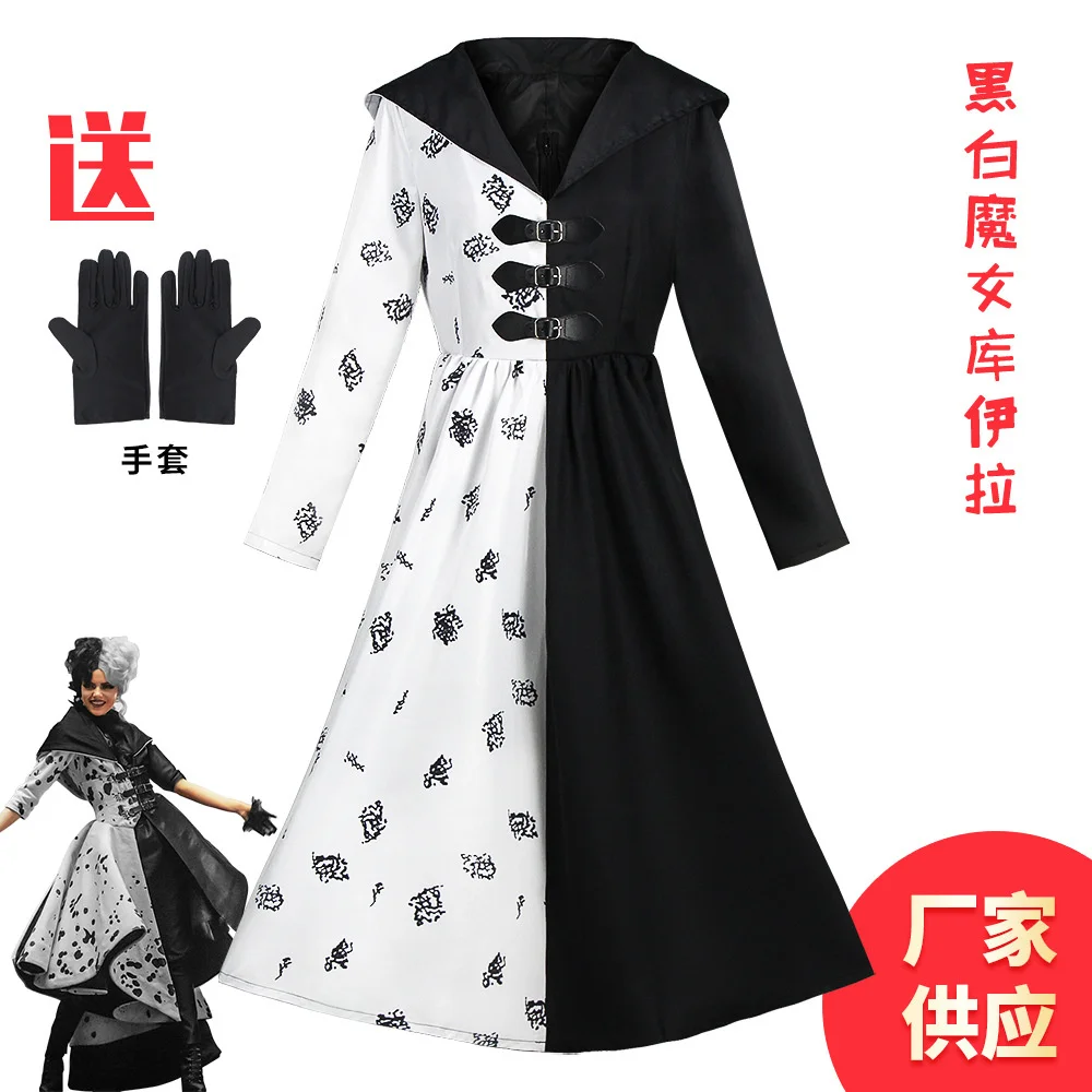 Halloween Movie 101 Loyal Dog Black And White Witch Stage Performance Costume Kuira Cos Costume
Halloween Movie 101 Loyal Dog Black And White Witch Stage Performance Costume Kuira Cos Costume