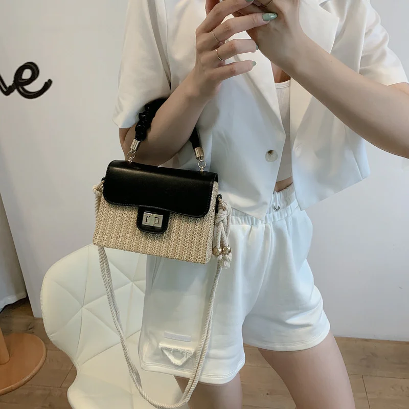 2022 popular new summer straw women's trend simple messenger foreign style fashion one shoulder handbag
2022 popular new summer straw women's trend simple messenger foreign style fashion one shoulder handbag