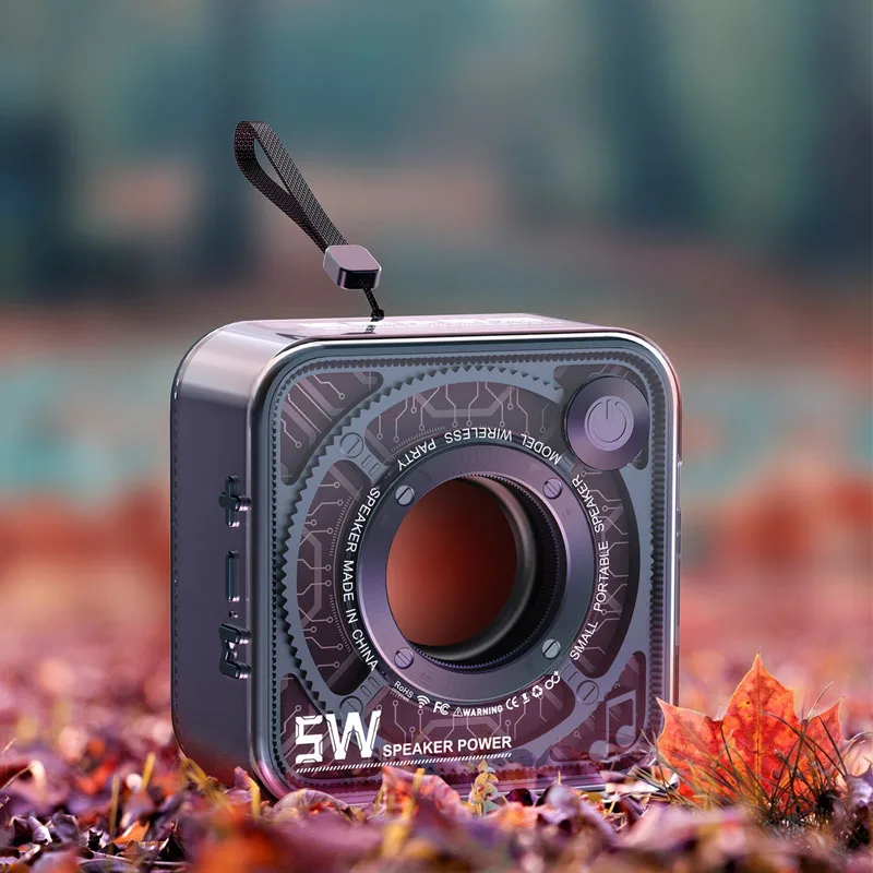 Small 5W Transparent Mecha-Style Wireless Bluetooth Speaker with Card Slot, Outdoor Portable Subwoofer Mini Speaker
Small 5W Transparent Mecha-Style Wireless Bluetooth Speaker with Card Slot, Outdoor Portable Subwoofer Mini Speaker