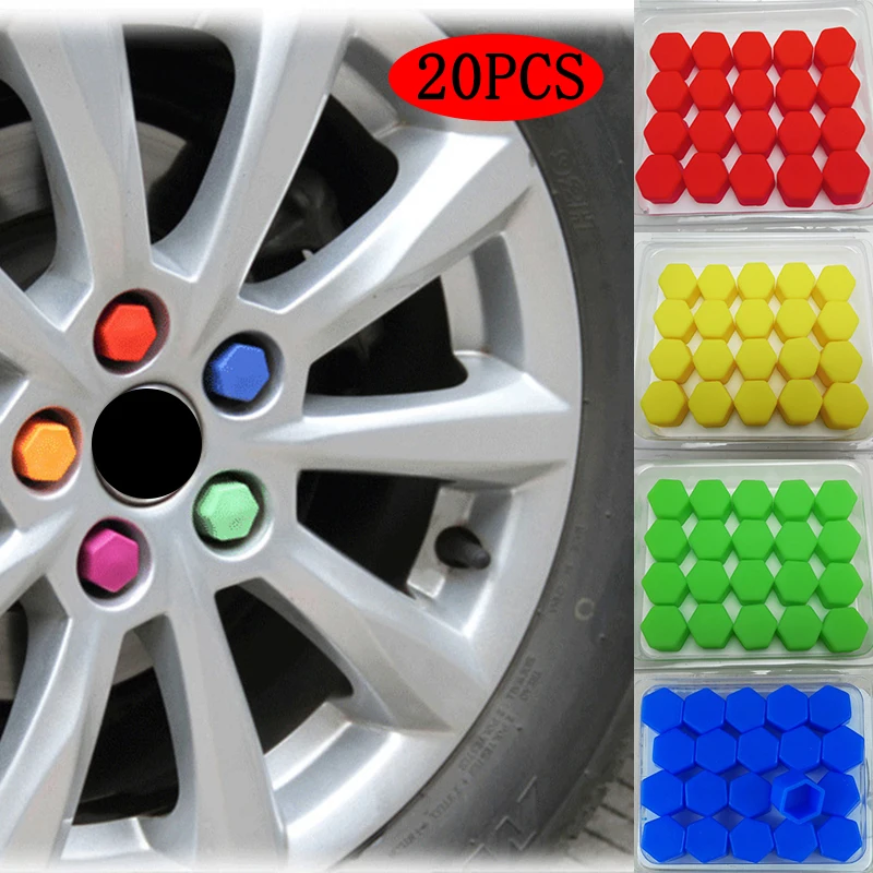 20PCS Silicone Car Tyre Wheel Hub Covers Dustproof Protection Caps Wheel Hub Protector Bolt Universal Auto Accessories 19mm/21mm 
20PCS Silicone Car Tyre Wheel Hub Covers Dustproof Protection Caps Wheel Hub Protector Bolt Universal Auto Accessories 19mm/21mm