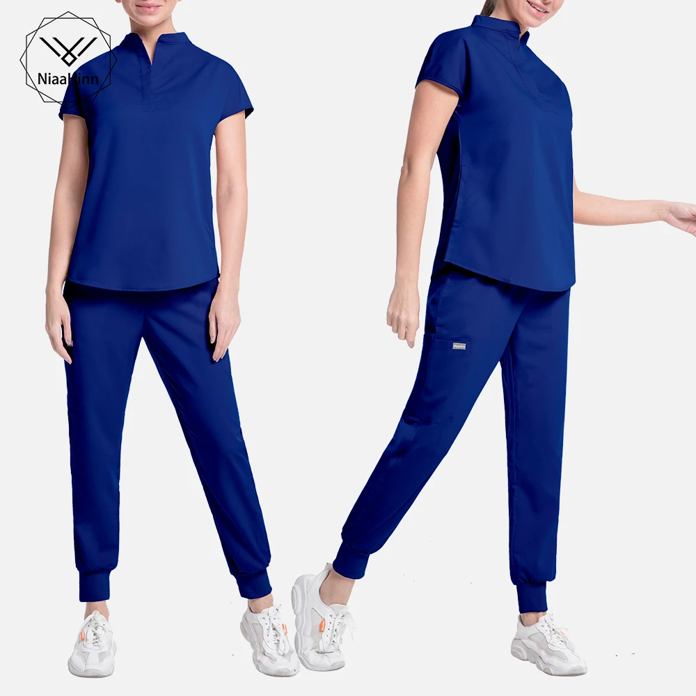 Hospital Nurse Uniform Elastic Solid Color Clinical Clothes Women Scrubs Suit Doctor Workwear Breathable Health Beauty Clothes
Hospital Nurse Uniform Elastic Solid Color Clinical Clothes Women Scrubs Suit Doctor Workwear Breathable Health Beauty Clothes