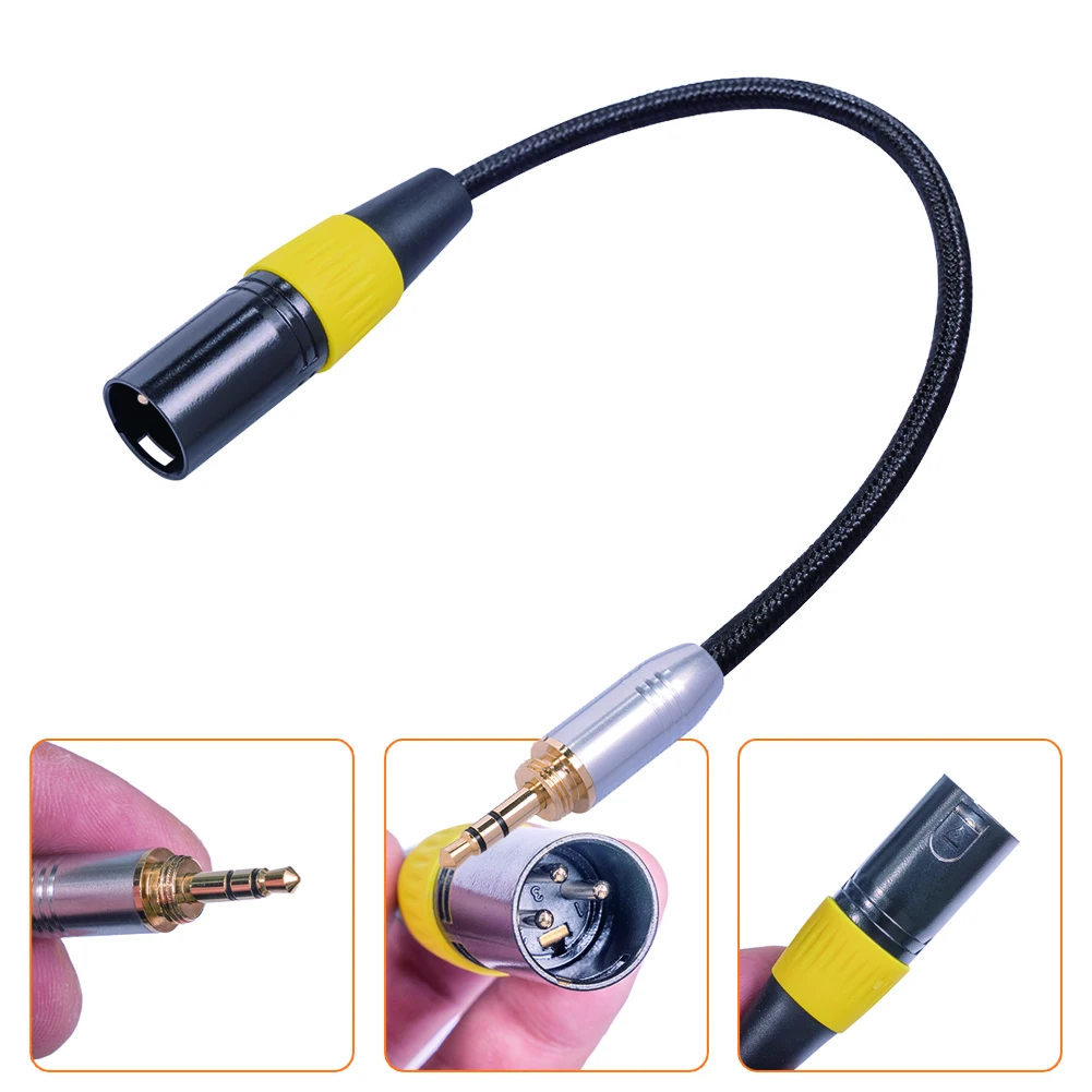 3.5mm Stereo Male Plug Connector Cable To Microphone XLR Audio 3Pin For Mic Mixer HDTV DVD MP3 Instrument Accessories
3.5mm Stereo Male Plug Connector Cable To Microphone XLR Audio 3Pin For Mic Mixer HDTV DVD MP3 Instrument Accessories