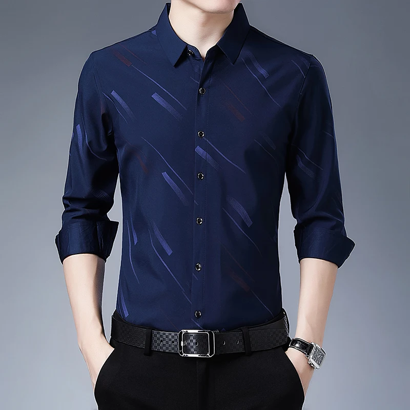 Men's Shirt Men's Long Sleeve Slim 2021 New Men's Casual Business Senior No-iron Spring and Autumn High-end Shirt Men S-4XL
Men's Shirt Men's Long Sleeve Slim 2021 New Men's Casual Business Senior No-iron Spring and Autumn High-end Shirt Men S-4XL