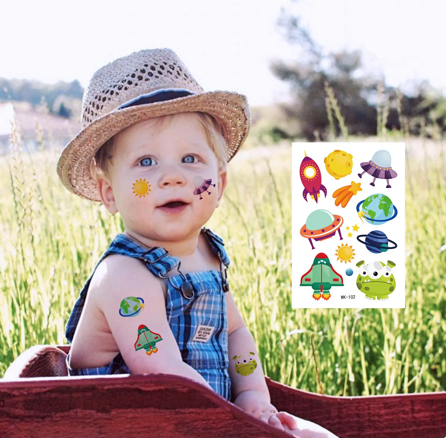 10 Cartoon Spaceship Series Tattoo Stickers Children's Astronaut Temporary Tattoo Stickers Stickers Explosion Models ZC
10 Cartoon Spaceship Series Tattoo Stickers Children's Astronaut Temporary Tattoo Stickers Stickers Explosion Models ZC