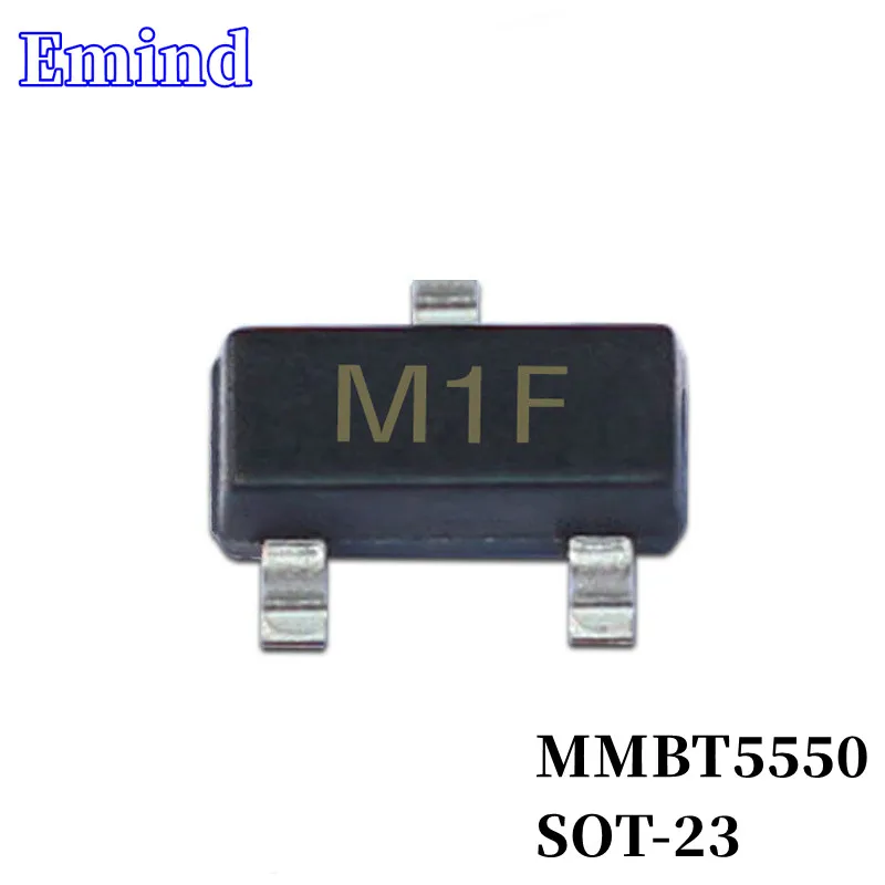 

500/1000/2000/3000Pcs MMBT5550 SMD Transistor SOT-23 Footprint M1F Silkscreen PNP Type 150V/600mA Bipolar Amplifier Transistor