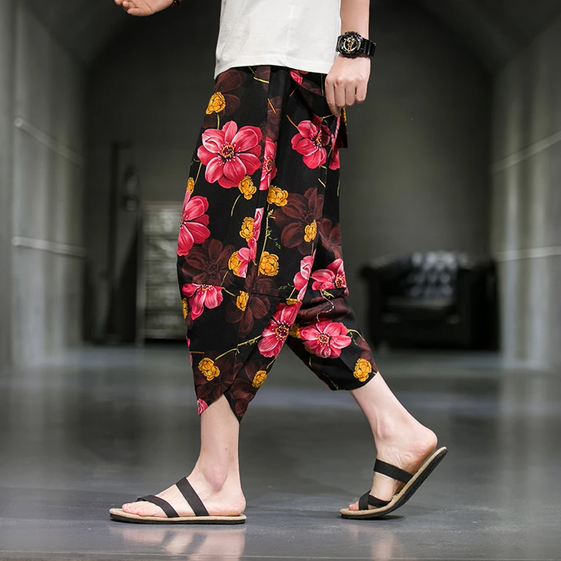 Mens Wide 2023 Leg Pants Casual Summer Length Calf Harajuku Cotton Linen Printing Harem Men Clothes Fashion Baggy
Mens Wide 2023 Leg Pants Casual Summer Length Calf Harajuku Cotton Linen Printing Harem Men Clothes Fashion Baggy